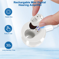 Rechargeable Hearing Aid Digital CIC Hearing Aids High Power Sound Amplifier Invisible Mini Earphone For Deafness audifonos