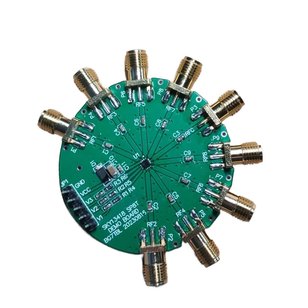 

RF Antenna Switch SP8T RF Switch Green Reliable Communication Switch 50KHz-6GHz Frequency Range DC 2.5-5V Supply