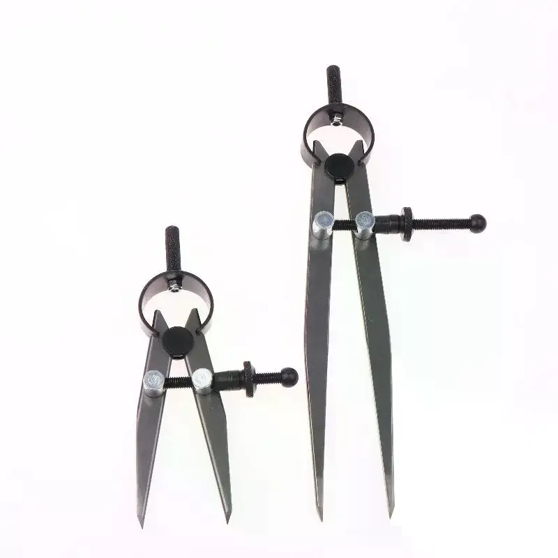 Practical Leathercraft Line Marking Gauge Adjustable Compasses Gauges Wing Divider Rotating Scratch Gauge Handcraft Leather Tool