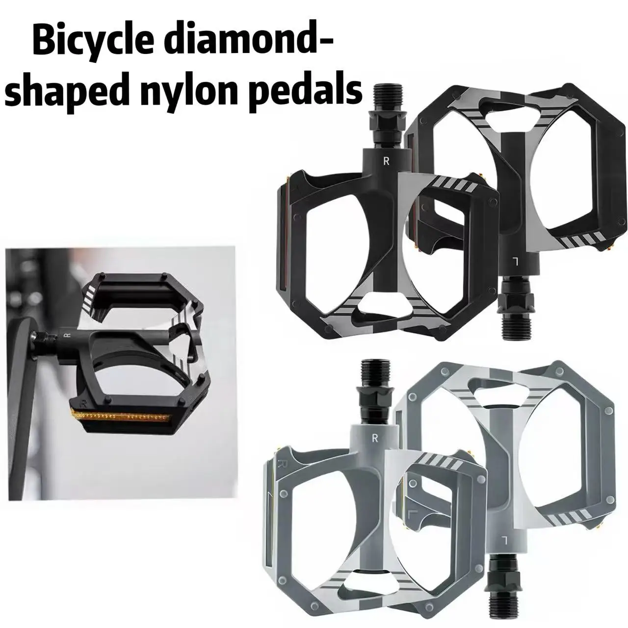 

Non-Slip Bike Pedals DU Sealed Bearings Bike Flat Pedal 2 Sealed Bearings Mountain Road Bike Pedal For Cycling Bicycle Part
