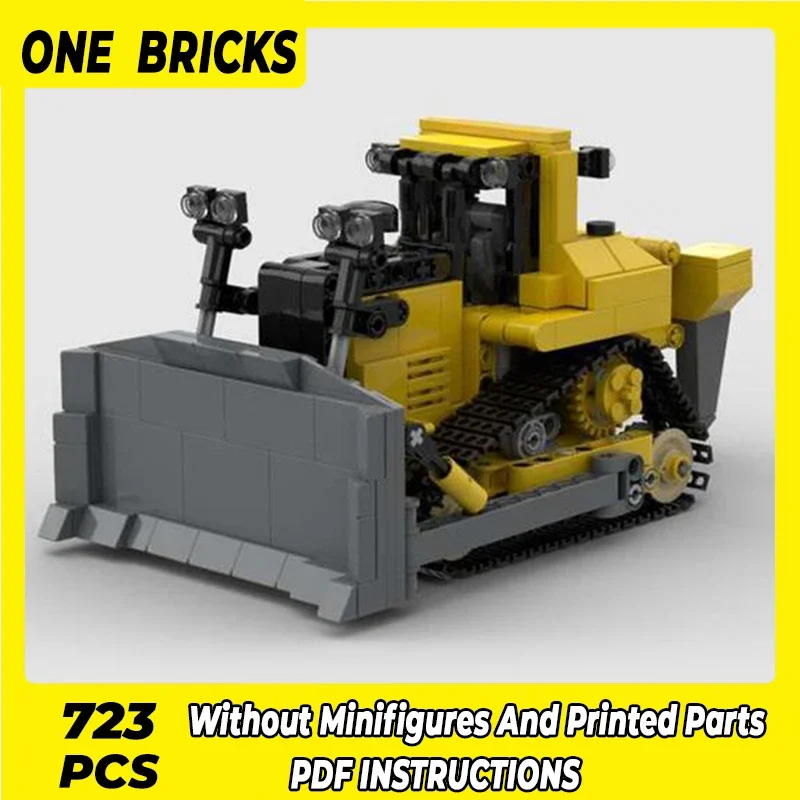 

City Car Model Moc Building Bricks Semi-trailer Dozer CAT D9 Technology Modular Blocks Gifts Christmas Toys DIY Sets Assembly