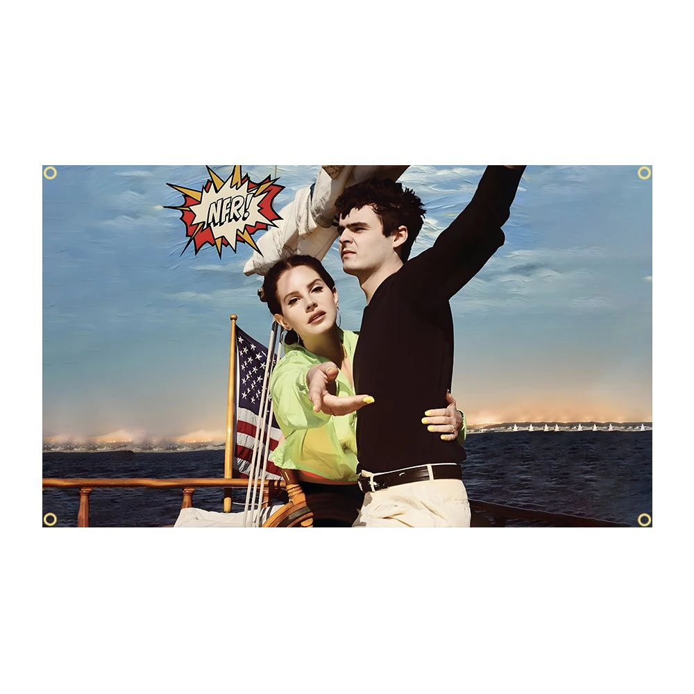 نورمان لانا NFR! العلم الموسيقى الكلاسيكية نسيج ملصق راية لشريط البيرة البيت كلية غرفة النوم رجل الكهف الباب الخلفي والحفلات #1