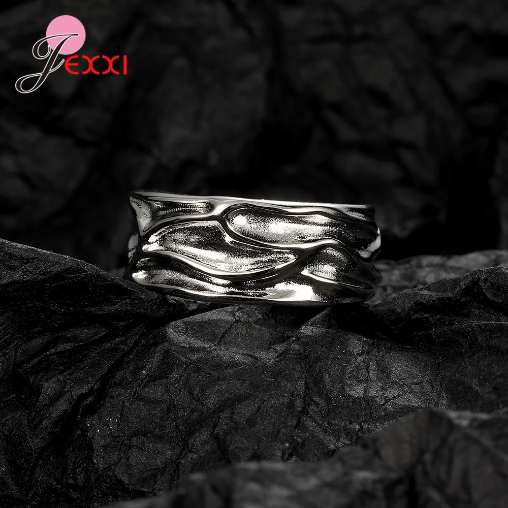 Cincin Jari Dapat Disesuaikan Perak Murni 925 Asli Mode Terbaru untuk Wanita Anak Perempuan Hadiah Ulang Tahun Super Bagus Ukuran Bebas