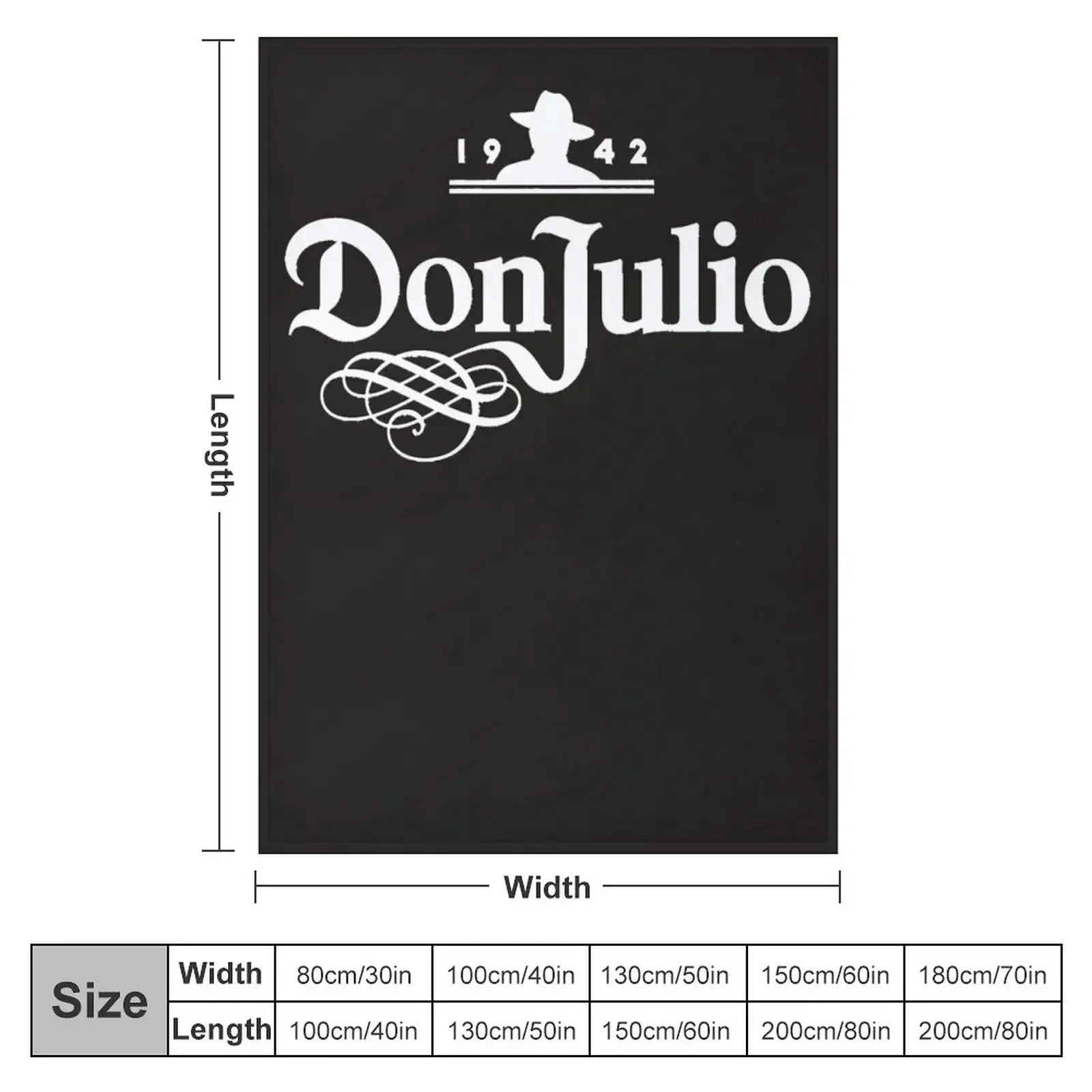 Don Julio 1942 Throw Blanket Furrys Loose Winter beds Hair Blankets