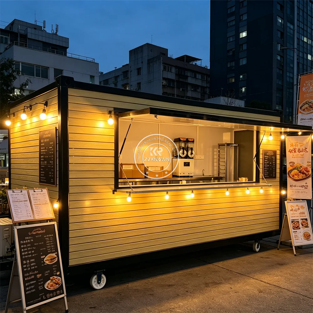 

Modern Portable Container Restaurant Outdoor Snack Coffee Shop Fast Food Shop Container Bar Fully Equipped