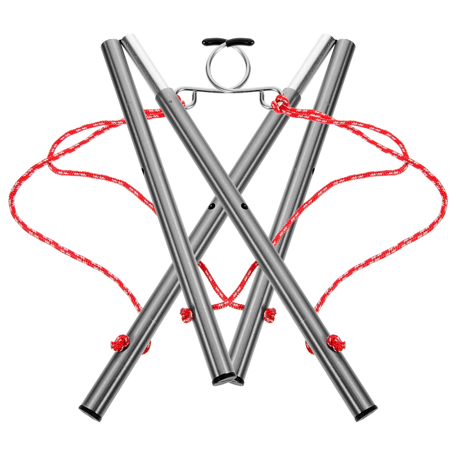 

2 pcs Foldable Clothes Hangers Aluminum Alloy Lightweight Adjustable Drying Rack For Home Outdoor Camping Hiking Storage Hanging