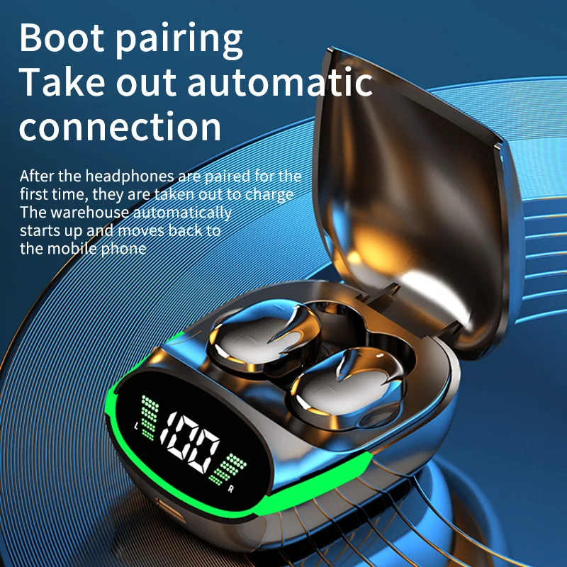 Auriculares TWS con Bluetooth 5,1, cascos inalámbricos con cancelación activa del ruido, Control táctil, sonido HiFi, micrófono