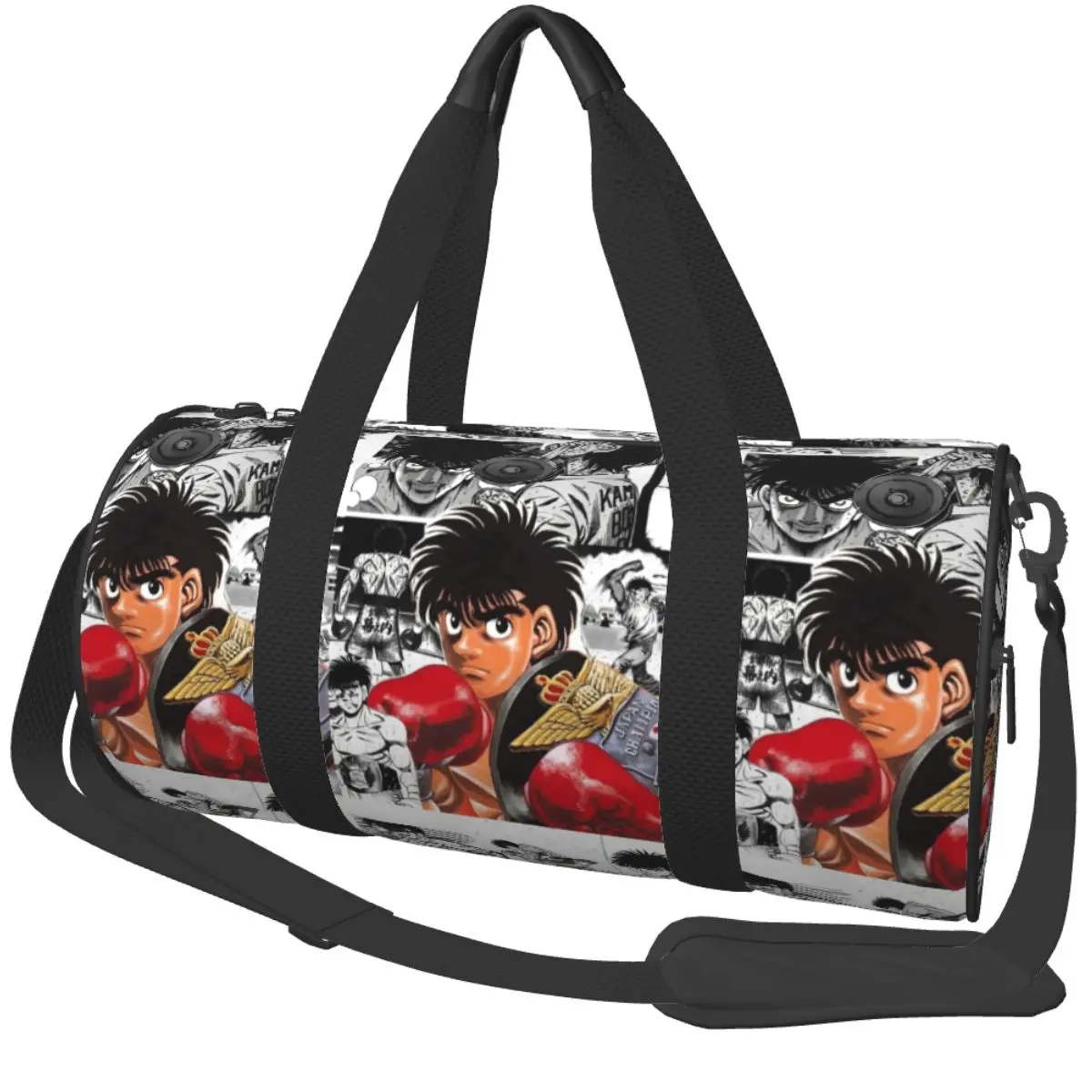 

Спортивная сумка Ippo Makunouchi- Hajime No Ippo Спортивная сумка Аксессуары для спортзала Мужская женская сумка-оксфорд с принтом Ретро сумка для багажа и фитнеса