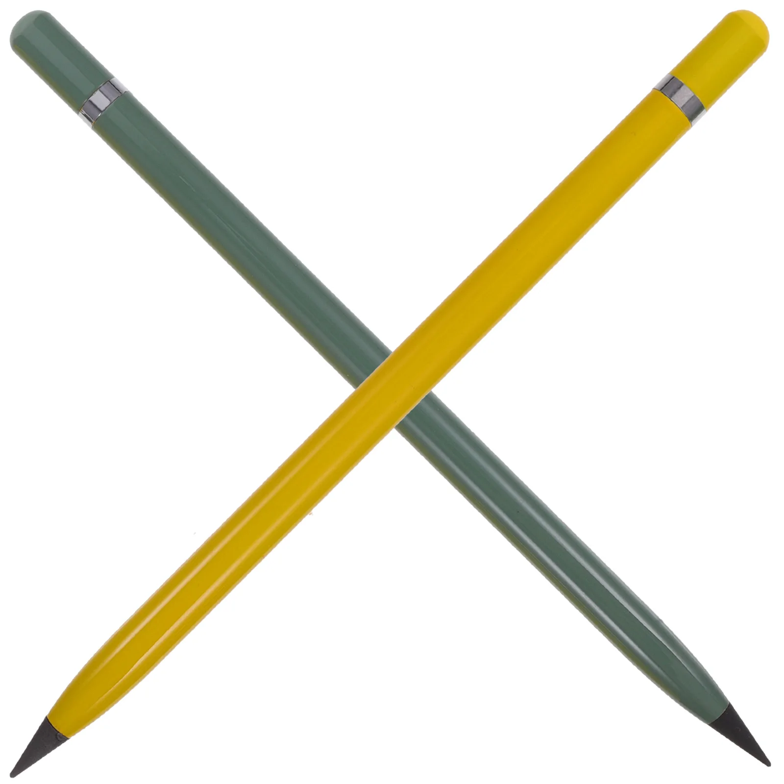 

2Pcs Everlasting Inkless Pencils No Sharpen Metal Practical Eternal Forever Student Teacher Artist Safe Long Writing