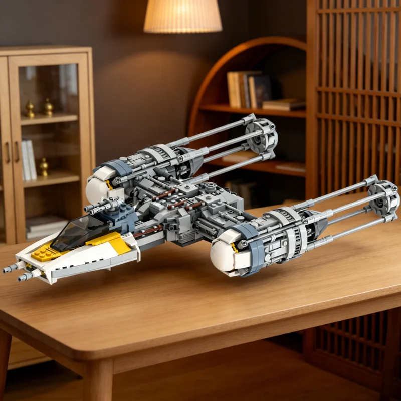 

774pcs MOC Y Wing Starfighter Star Battle Model Building Blocks Architecture Toys Christmas Gifts Education Kids Brick DIY Toy