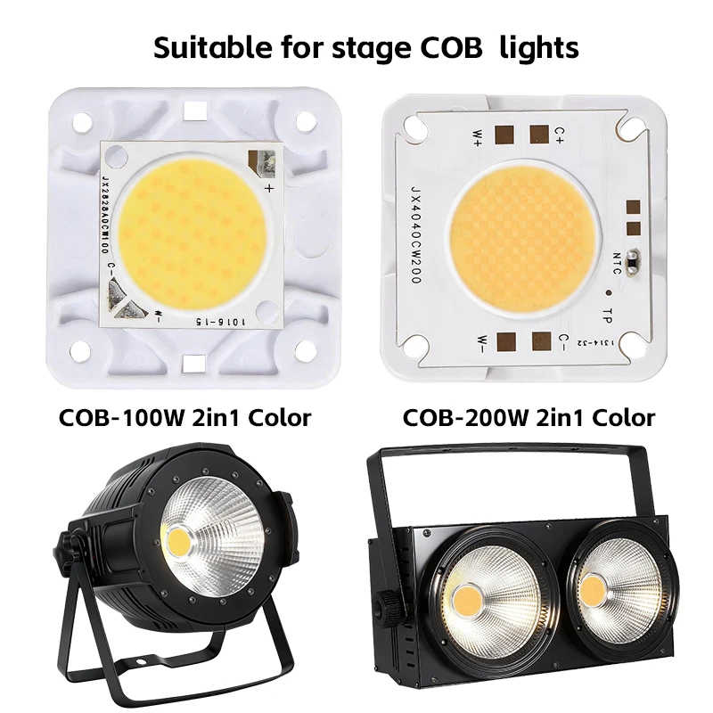 200W LED COB Beads Chip Warm Cold White For 2 Eyes 4 Eyes COB Audience Light Floodlight Lamp LED COB Chips