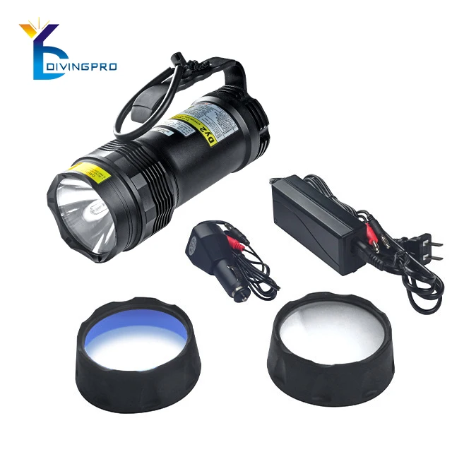 

Hot Selle waterproof 5000LM rechargeable flashlight underwater canister diving light