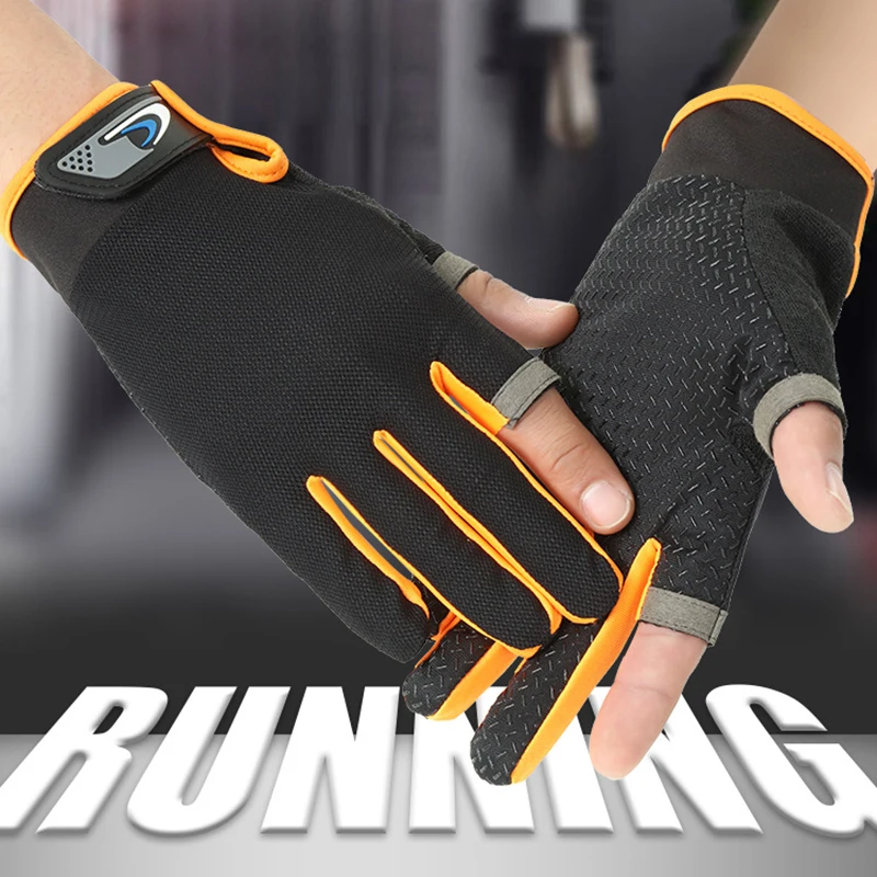 Summer Gloves Fingers Touchscreen Angling Anti-Slip Outdoor Tactics Sun-Proof Breathable Motorcycle Cycling Fitness Gloves