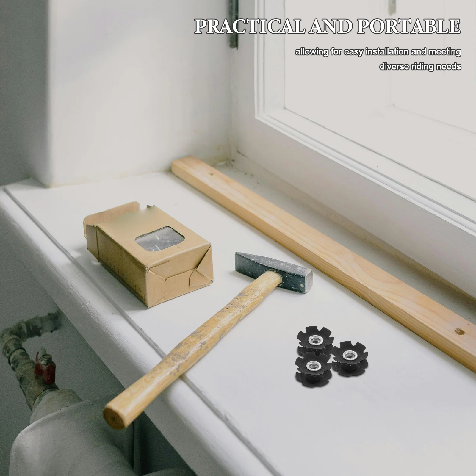 

20Pcs Bicycle Headset Star Nut Threaded Fork Lock for E-Bike and Mountain Bikes Smooth Cycling Experience Accessory