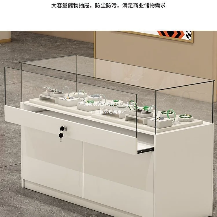 Shopping Mall Glass Cabinet Display Cabinet Jewelry Counter Sample Exhibition Showcase Museum Exhibition Booth Display Rack