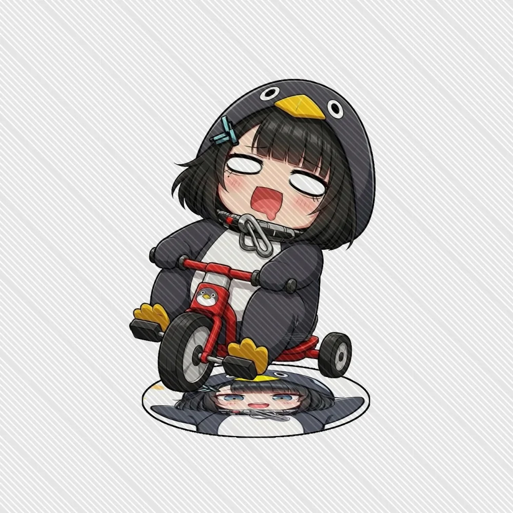 10CM Anime Gugugaga - Little Penguin Acrylic Keychain Stand Model Cosplay Characters Ornament Accessories Goods Collection Gifts view 4