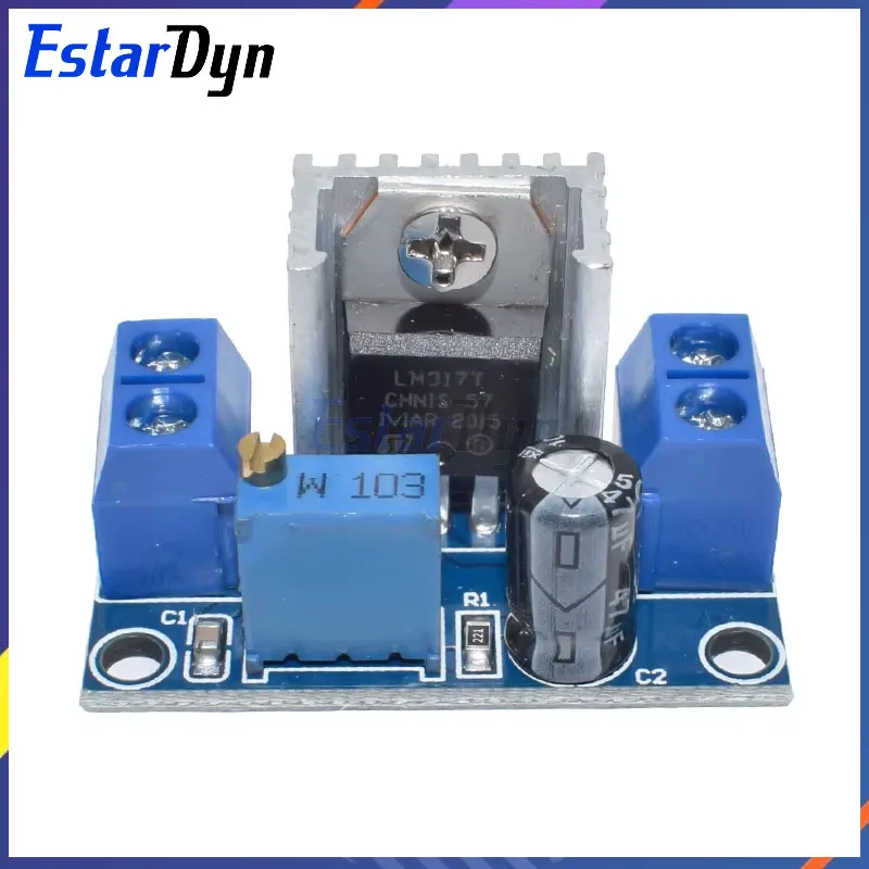 Estardyn LM317 Regulador Linear de Tensão Ajustável Fonte de Alimentação LM317 DC-DC 4.2-40V a 1.2-37V Step Down Buck Converter Board