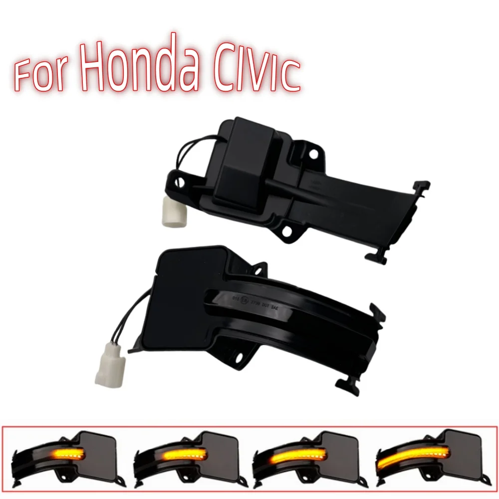 

1 Pair LED Dynamic Turn Signal Light for Honda Civic 2017 2018 2019 2020 Side Rear-view Mirror Blinker Indicator Lamp