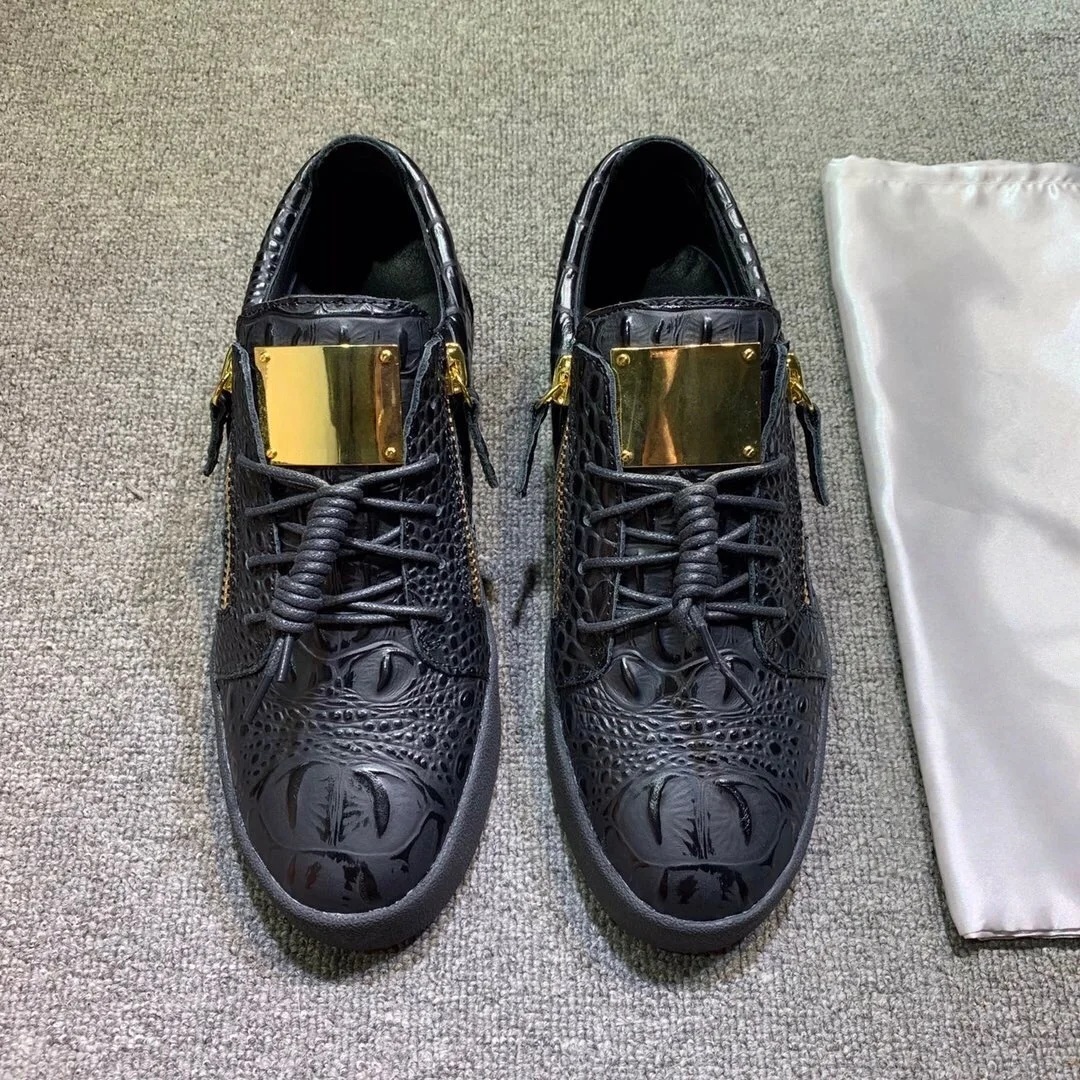 Top Quality Casual Sneakers for Men Brand Designer Women Tennis shoes Luxury Genuine Leather GZ Loafers Sports shoes 35-48 G0637