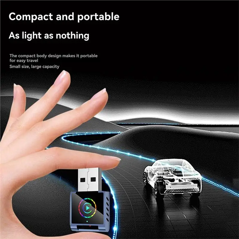 APPLIA-Smart AI Box 2 en 1 inalámbrico Carplay Android Auto adaptador RGB BT + WIFI USB Dongle Plug Play convertir conversión con cable a Wir