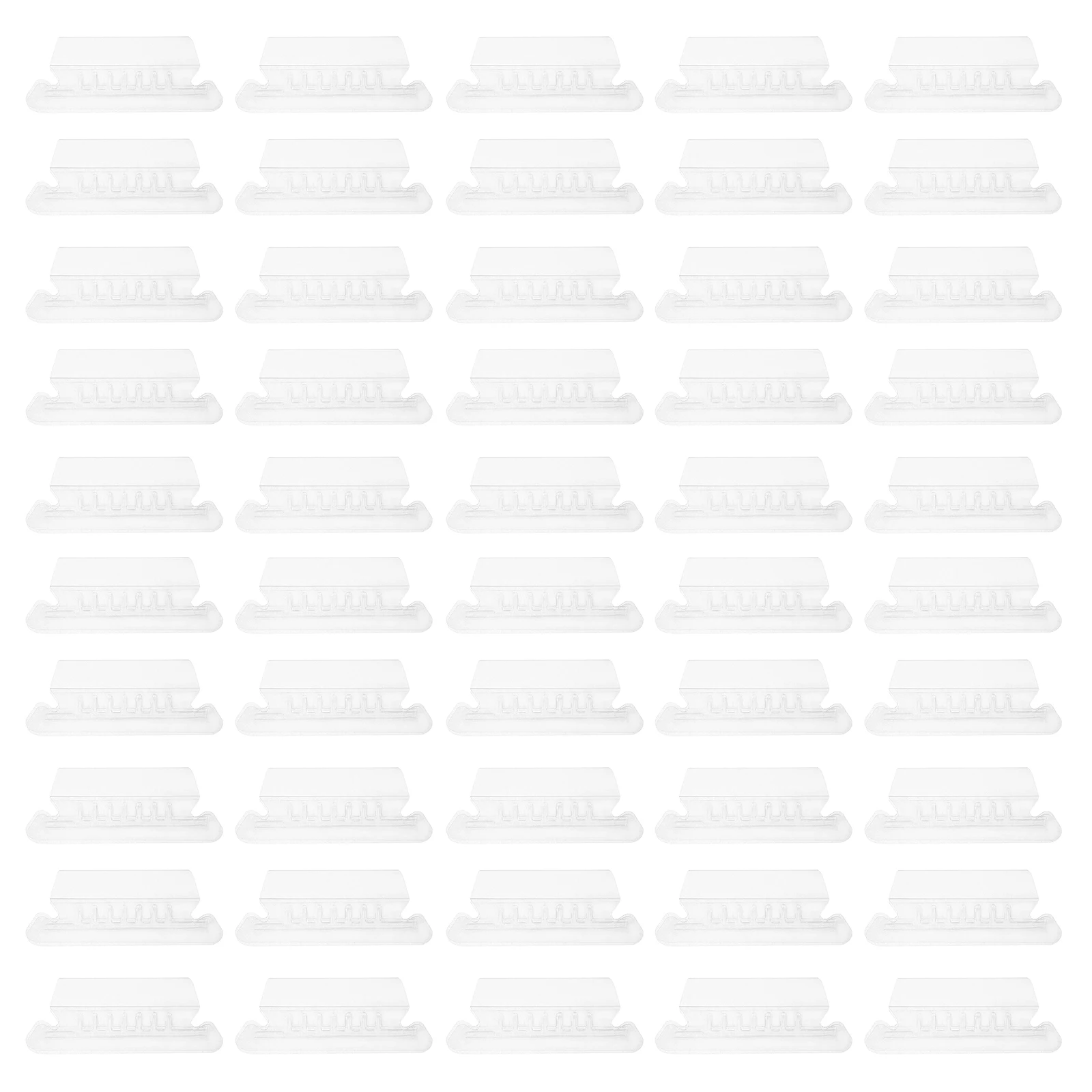 100pcs Hanging Classification Folder Inserts Plastic Folder Tabs Pvc Office Supplies File Identification Tabs For Binder
