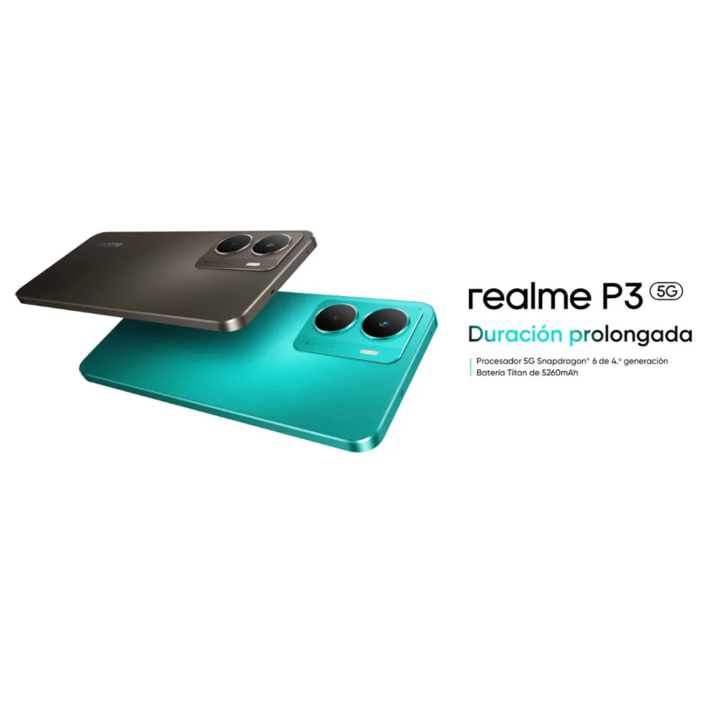 Realme P3 5G Smartphone Snapdragon 6 Gen 4 120Hz AMOLED Esports Display 50MP AI Camera 45W Charge 5260mAh Battery Cell Phone