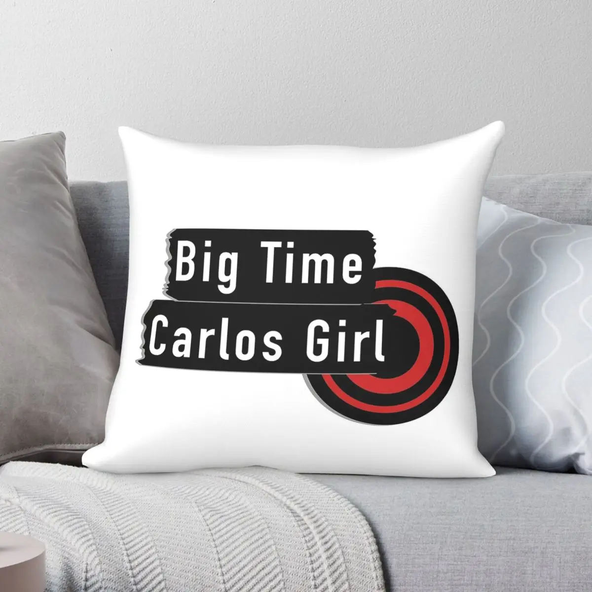 Funda de almohada cuadrada Big Time Rush Carlos Girl, funda de almohada decorativa con cremallera, de poliéster, lino, terciopelo, estampada, funda de cojín para el hogar