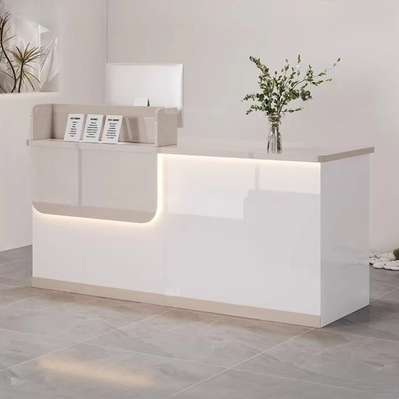 Shop Beauty Reception Desks Small Unique Minimalist Design Reception Desks Simple Aesthetic Comptoire Accueil Trendy Furniture