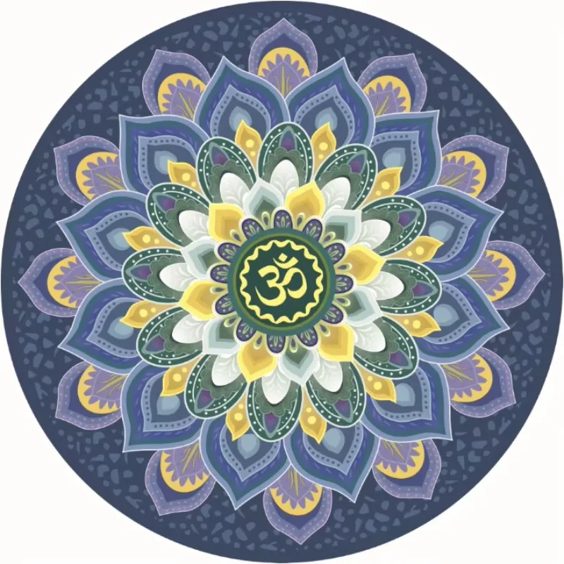 High Quality Simulated Suede Natural Rubber Yoga Mat 5mm Thick Odorless Yoga Mat for Chanting Meditation