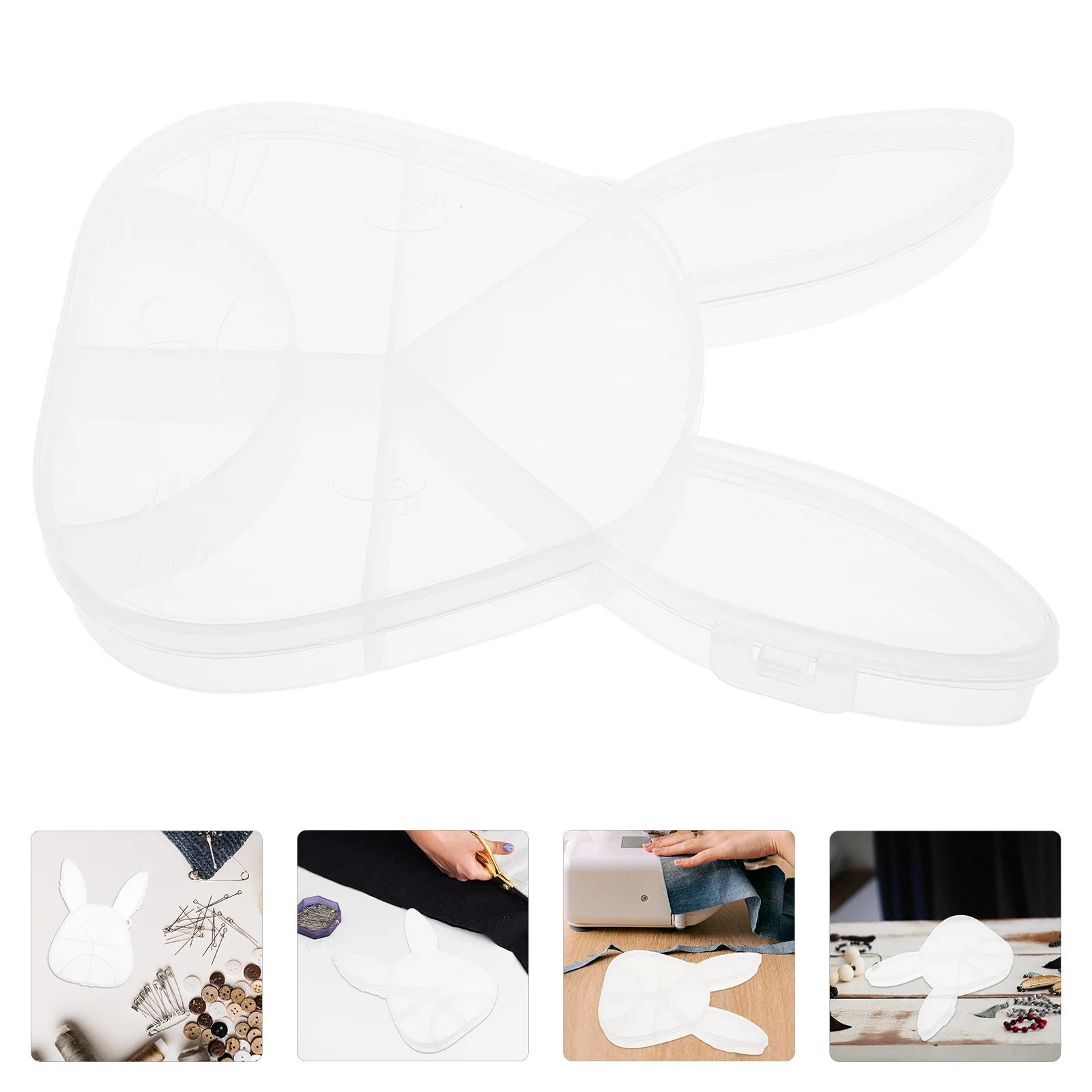 

Transparent Creative Jewelry Storage Organizer Multi Compartment Case for Home Stores Bead Storage Plastic Boxes