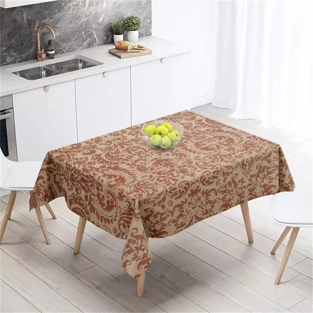 Home tablecloths dining decoration and rectangular table accessories waterproof cloth Anti-stain simple Modern abstract nordic