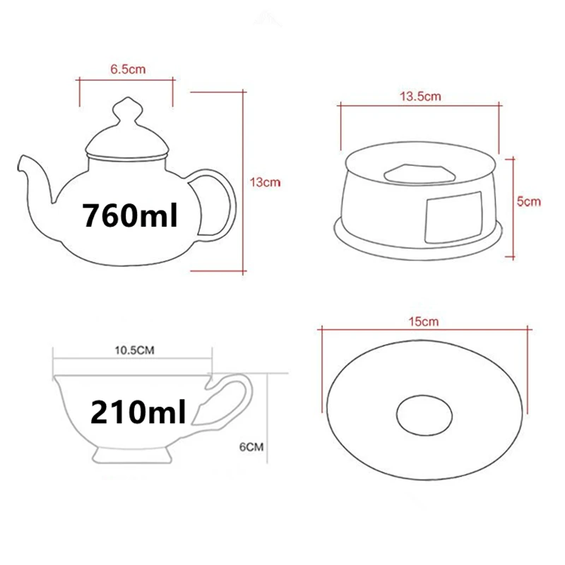 English British Afternoon Tea set for Home Office Cafe High-Grade Porcelain Tea Cup Saucer Spoon Glass Teapot Teaware set Gift