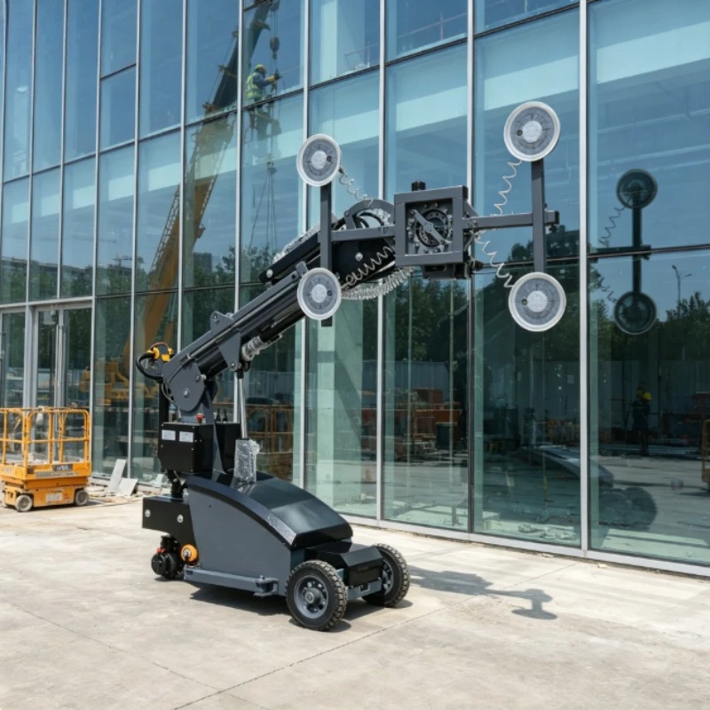 Customized Manual Rotating Electric Battery Vacuum Suction Cup 300-800kg Glass Lifter for Window Door Installation