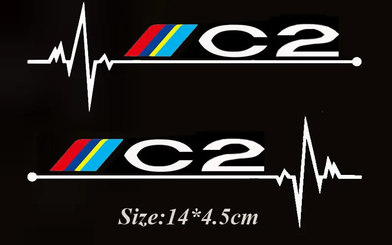 2x car rearview mirrow sticker For Citroen C4 C1 C2 C5 C3 C6 C8 C-ELYSEE VTS Sport Racing Styling Exterior Accessories