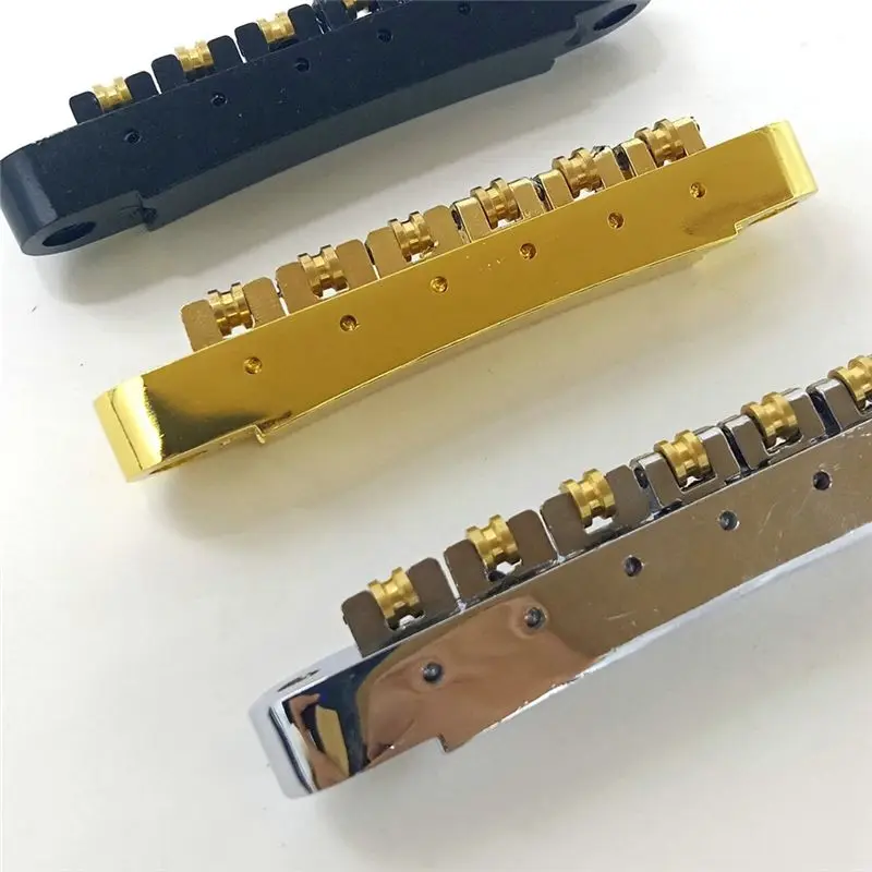 NALFI-Adjustable Upper Chord Bridge Ball Roller String Pulling Plate Roller Saddle Guitar Bridge Lp Ball Bridge