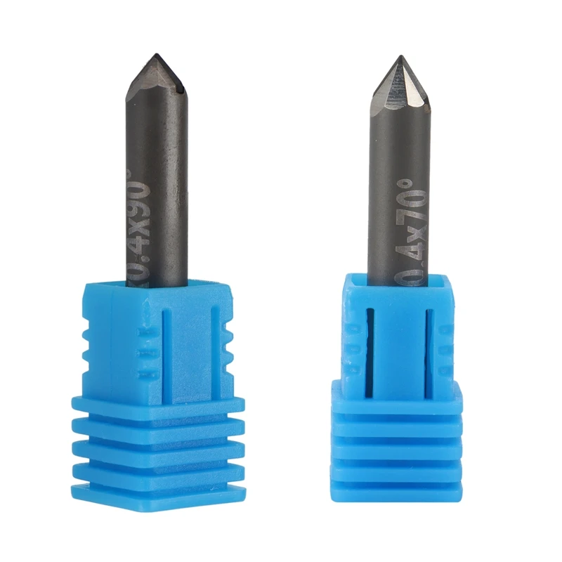 B62B PCD Diamond Engraving Bits CNC Carving Tools Stone Carbide Milling Cutter D6XL40X90degreeX0.4 for Granite Marble