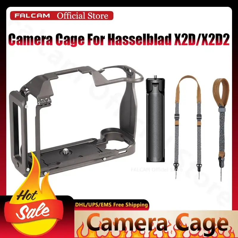 

Клетка для камеры Falcam для Hasselblad X2D/X2D2 с отсеком для Airtag, полная защита, L-образное дно, аксессуары
