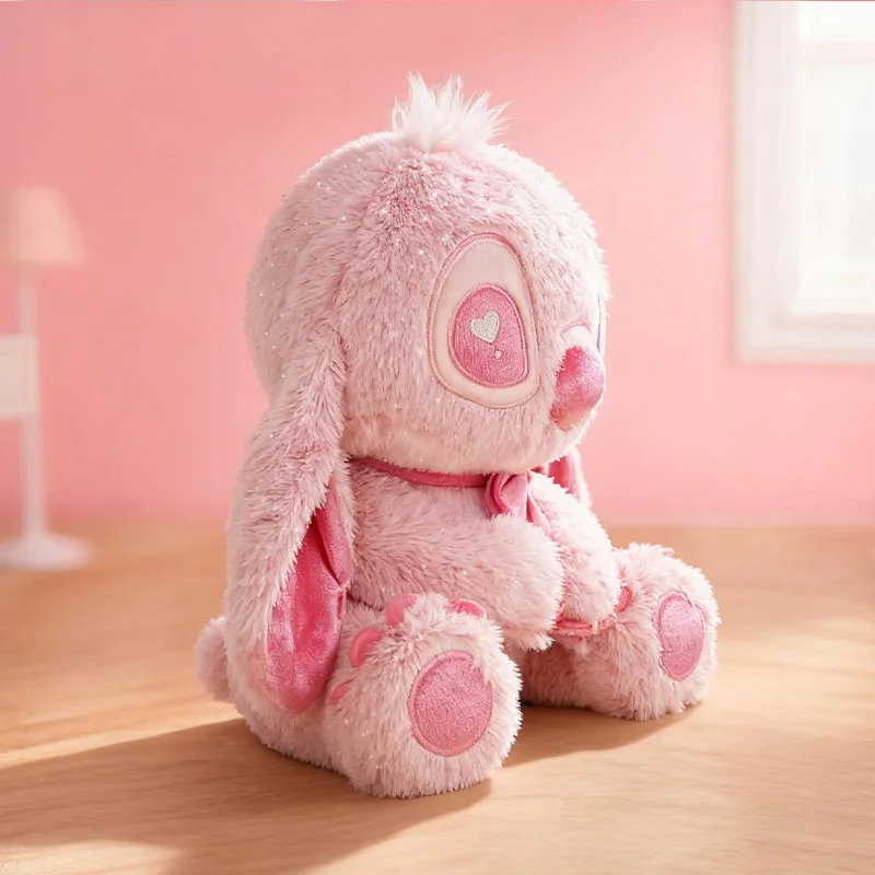 Muñeco de peluche de Disney Stitch Golden Love de 25cm, oso Adorable, Animal relleno, juguete suave, dulce regalo para novia e hija