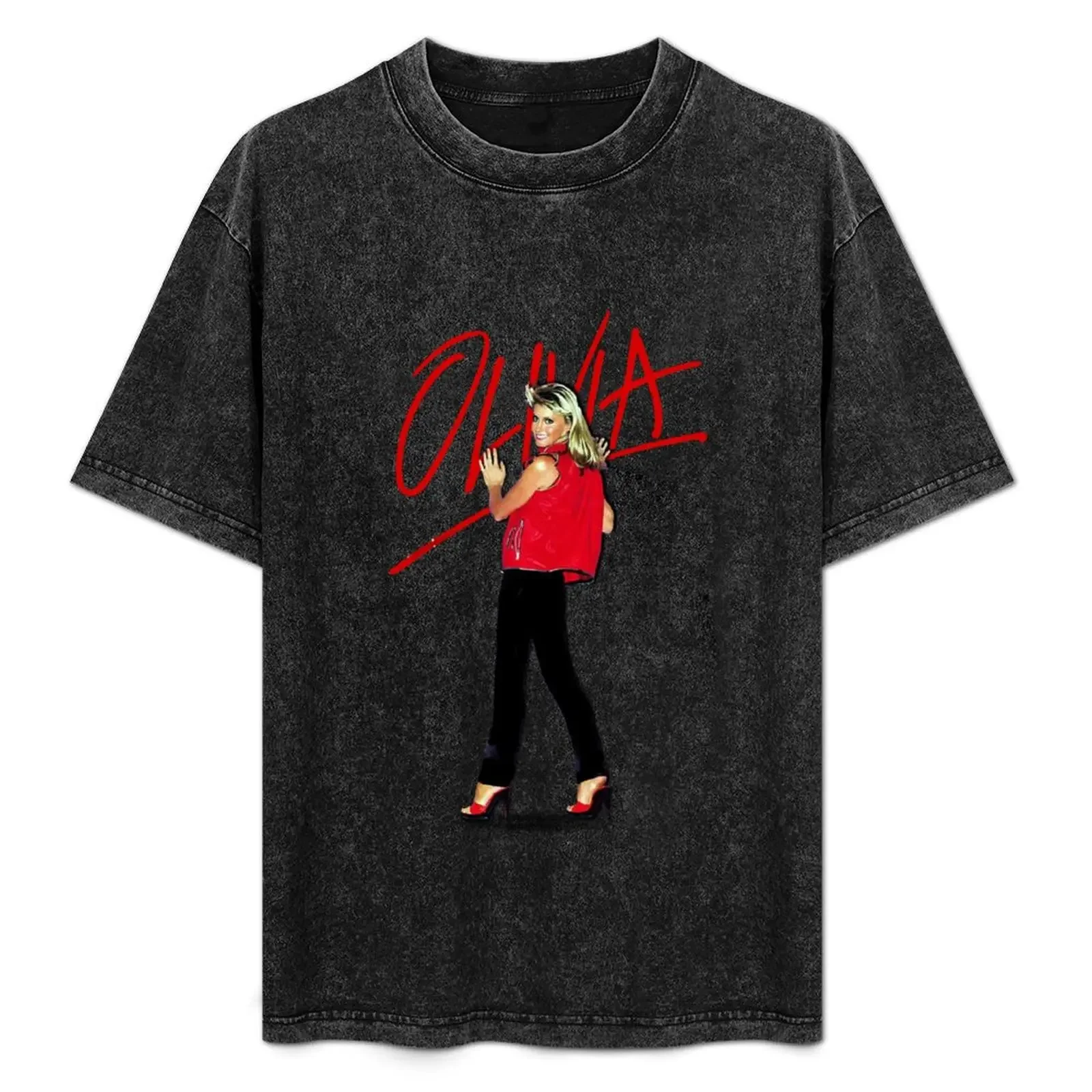 

Gifts For Men Beautiful Olivia Newton Singer Songwriter John Actress Vintage Retro T-Shirt Labor Work Casual T-Shirt