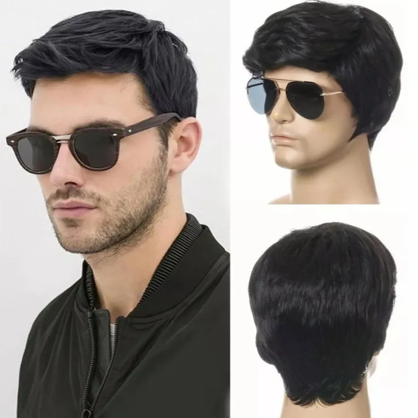 

The new men's synthetic headgear for black short hair is partial