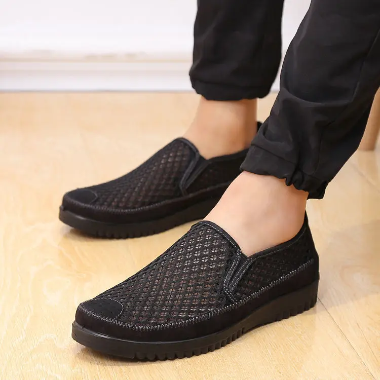 Mens Shoes Casual Luxury Brand Summer Men Loafers Hollow Out  Moccasins Breathable Slip on Boat Shoes 2023