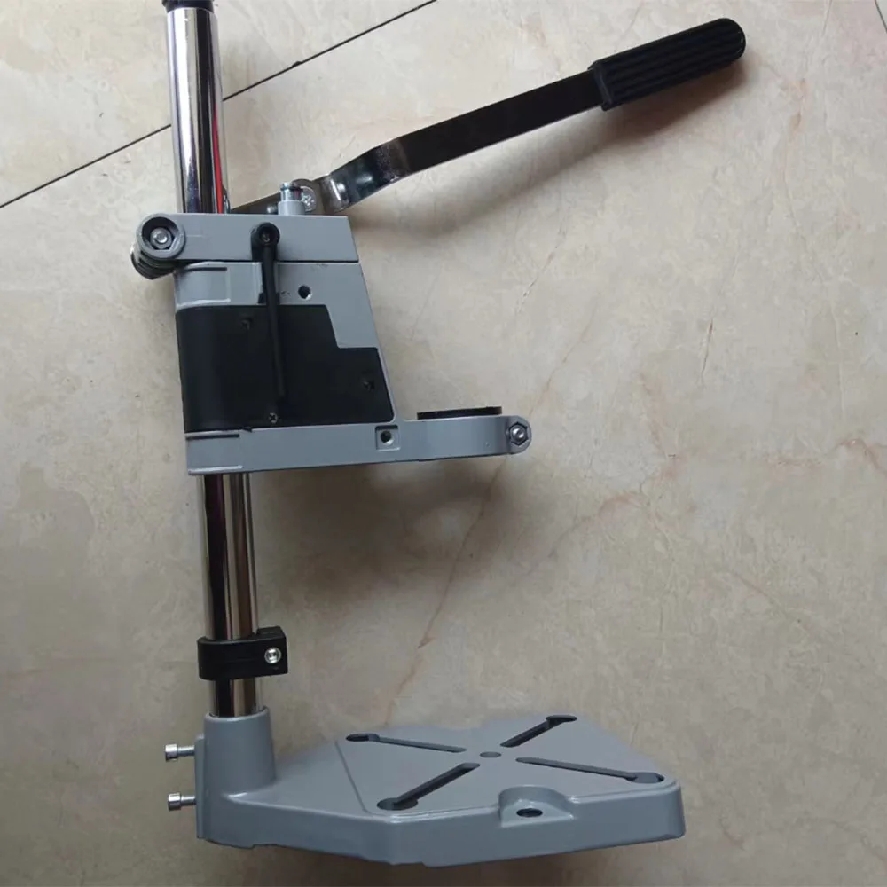 Multifunktionaler Elektrischer Bohrständer Holzbearbeitungs-Bohrpositionierungstisch Tischbohrhalter Mini-Schraubstock Tischklemme – Detail 6