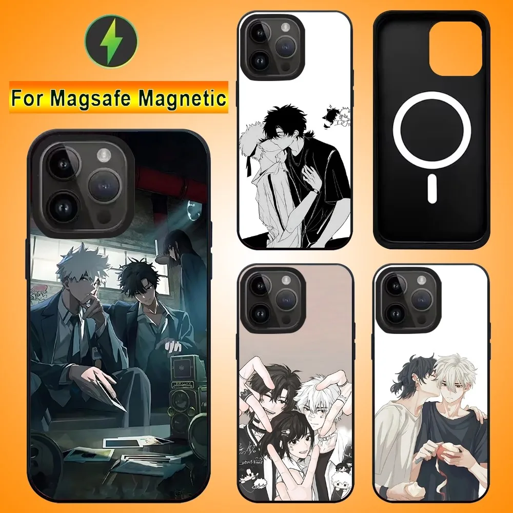 Чехол для телефона L-Link-C-Click для IPhone 15 14 13 16 Pro Max 11 12 Mini Alex Mirror для Magsafe, чехол для беспроводной зарядки