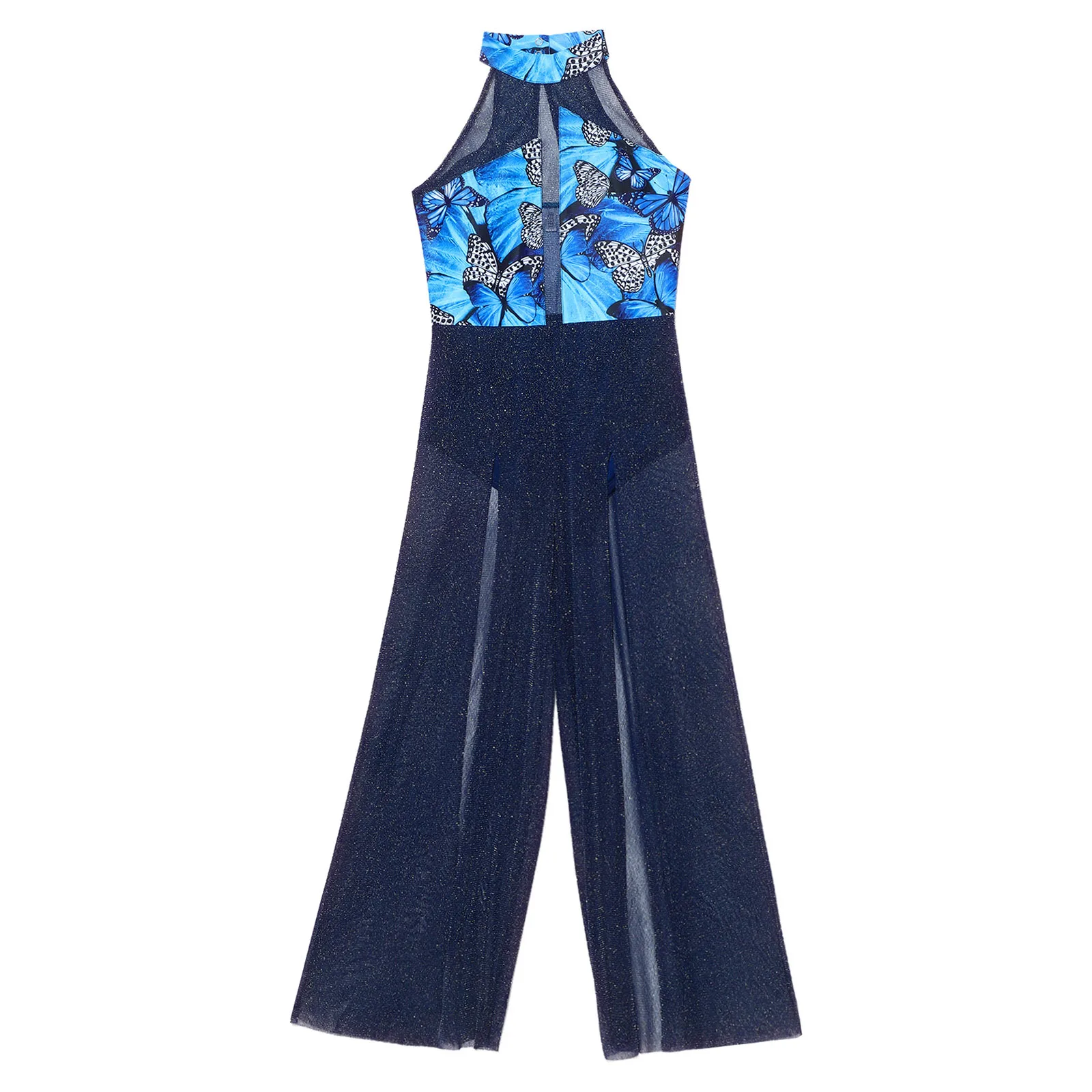 Children Stage Ballroom Competition Dance Clothes Pretty Girls Salsa Samba Latin Dance Bodysuit Jumpsuit Gymnastics Dance Outfit