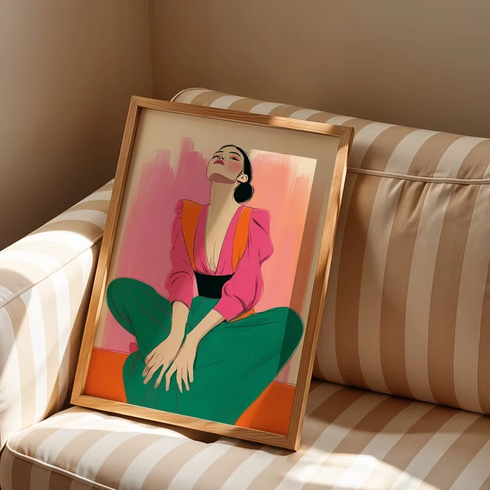 Modern,Retro Pluralistic Feminism Wall Art Print Canvas Painting Poster Picture For Bedroom,Living Room Home Decor image 4