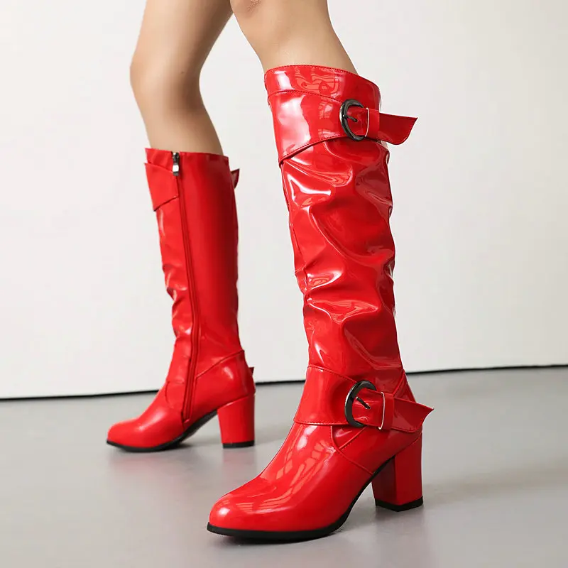 Botas de borracha femininas calçados de inverno tamancos plataforma pointe sapatos sexy coxa salto alto alta sexy chuva 2024 stiletto couro poi