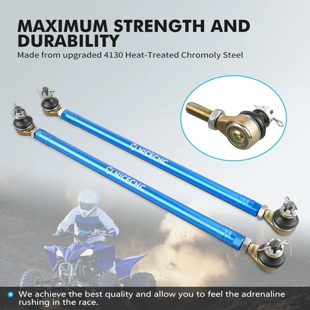 Zestaw przegubów kulowych i końcówek drążków kierowniczych NiceCNC do ATV YAMAHA YFZ450R YFZ 450R 450 R 2009-2022 2021, zamiennik, akcesoria aluminiowe