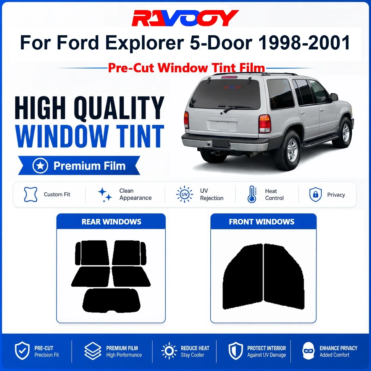 premium-pre-cut-window-tint-for-ford-explorer-5-door-1998-2001-front-rear-windows-uv-heat-rejection-privacy-film