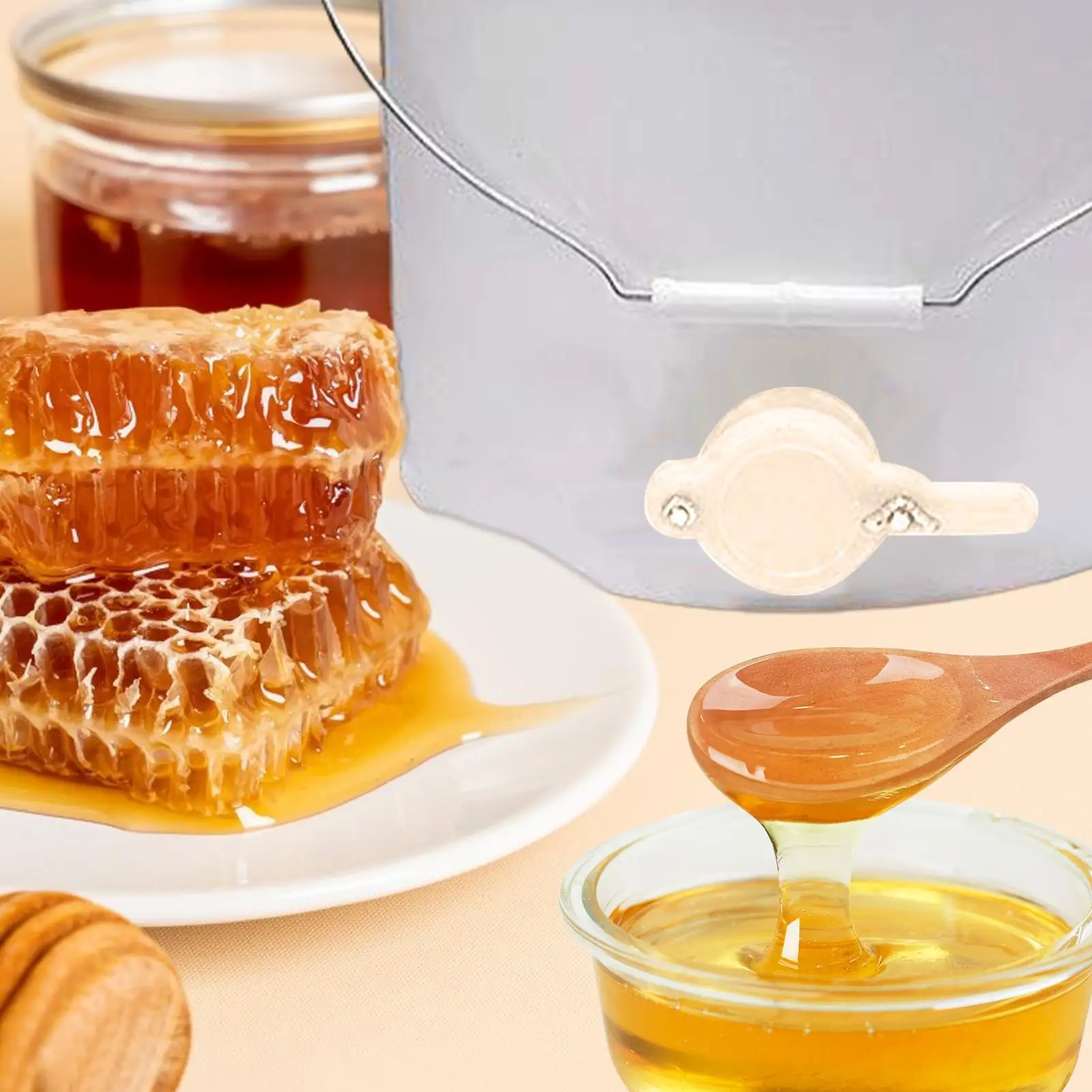 1 Pc Apiculture Honey Tap Bottling Honey Gate Valve Honey Bucket Honey Outlet Valve Accessories Honey Extractor Tap Beekeeping
