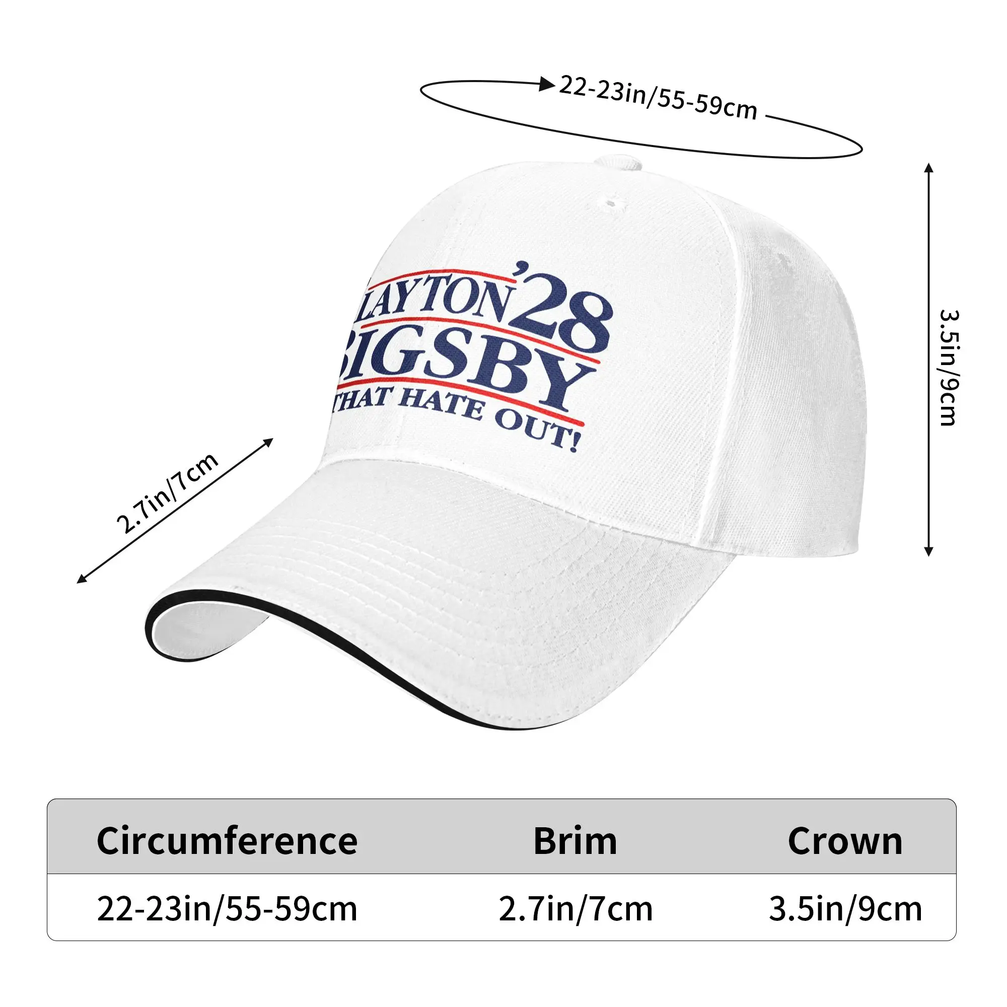 Clayton Bigsby For President 2028  Baseball Cap  Casual Trucker Hat Summer Men Women Hunting Camping Baseball Caps